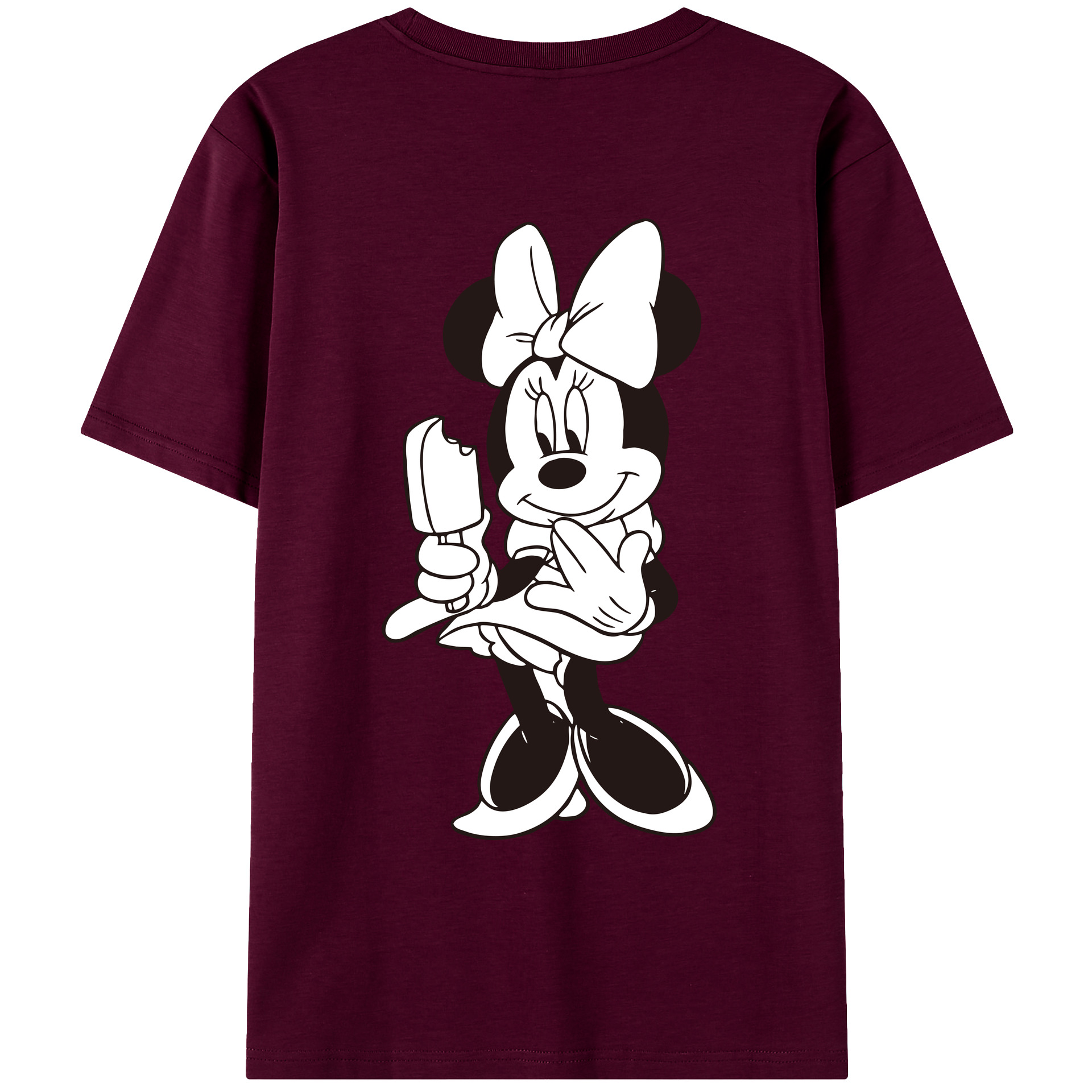 （画像用） ミッキーマウス Mickey Mouse レディース半袖Tシャツ(バックプリント)